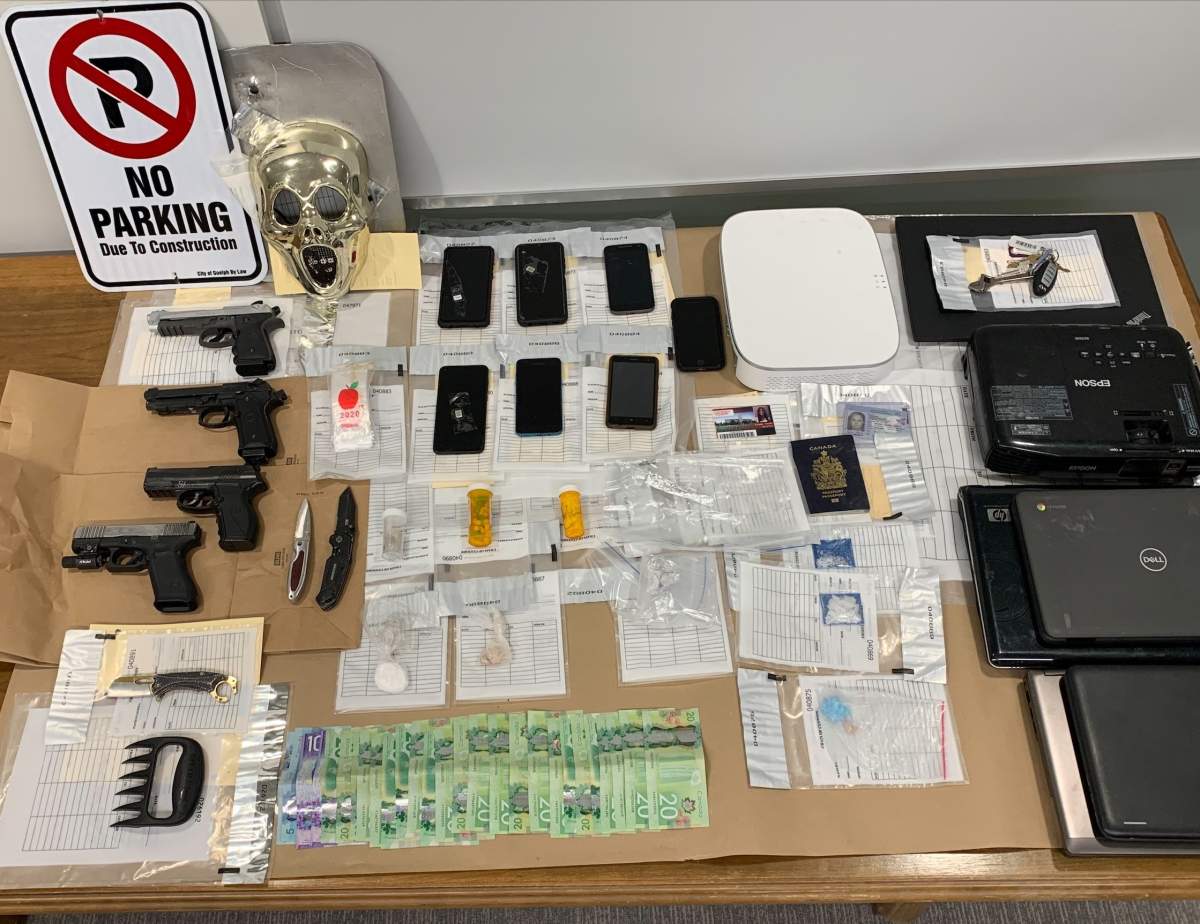 Guelph police weapons drugs