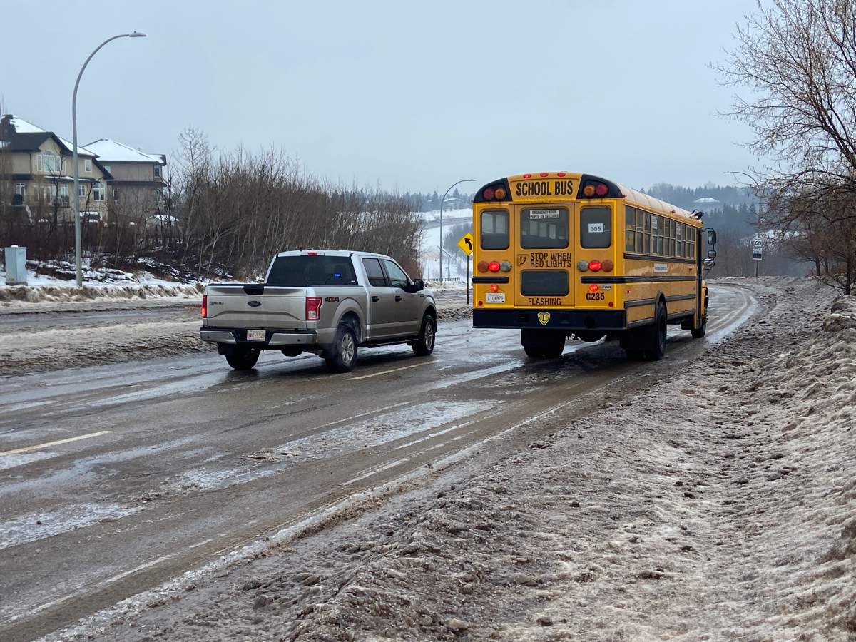 Edmonton slippery roads