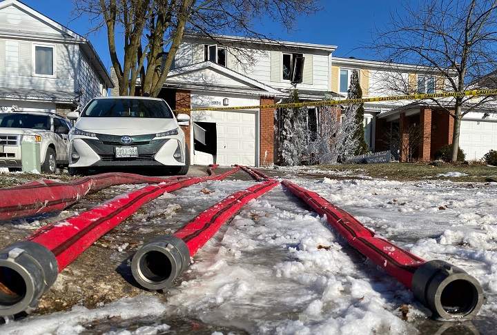 Six children including an infant transported to hospital following a two-alarm fire at a Mississauga home. 