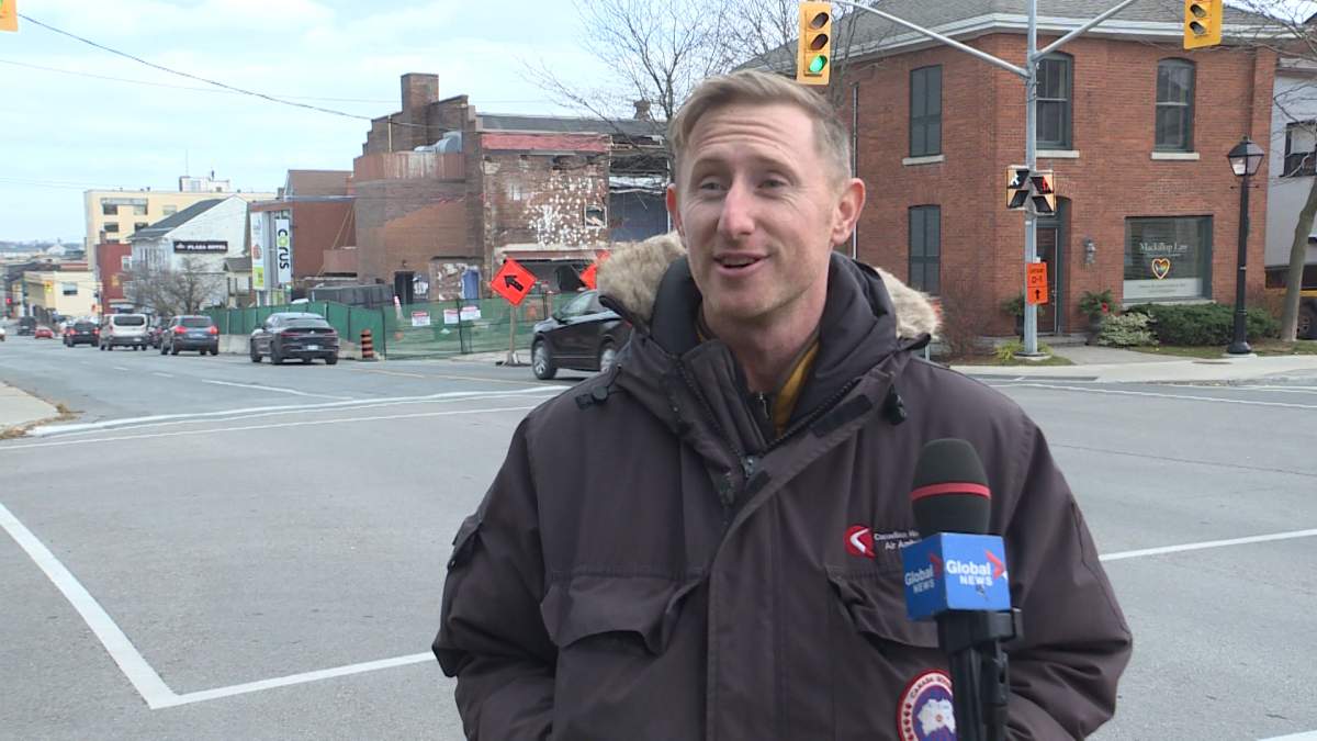 McBurney Park resident Nico Koenig says Queen Street needs to be more inviting to pedestrians and suggests it be turned into a linear park.