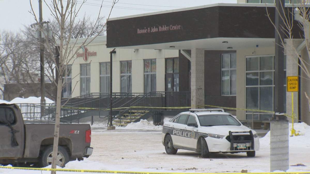 A man is recovering in hospital after being shot by Winnipeg police during an alleged assault near the city's core Friday evening.