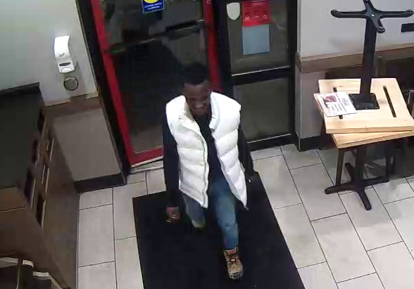 The suspect was denied future service at the Langford, B.C. Tim Horton’s after refusing to wear a mask and treating staff poorly on Jan. 12, 2022, according to West Shore RCMP.