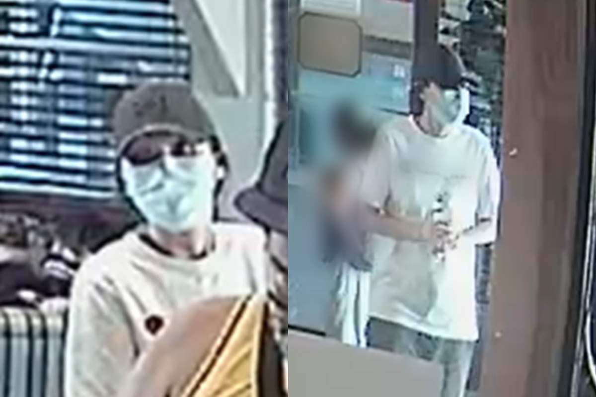 Surveillance images of Charmaine Brett Bear, who also goes by Charmaine Spyglass.