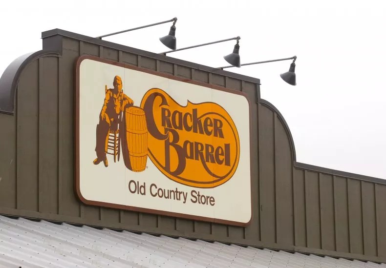 A stock photo of a Cracker Barrel sign.