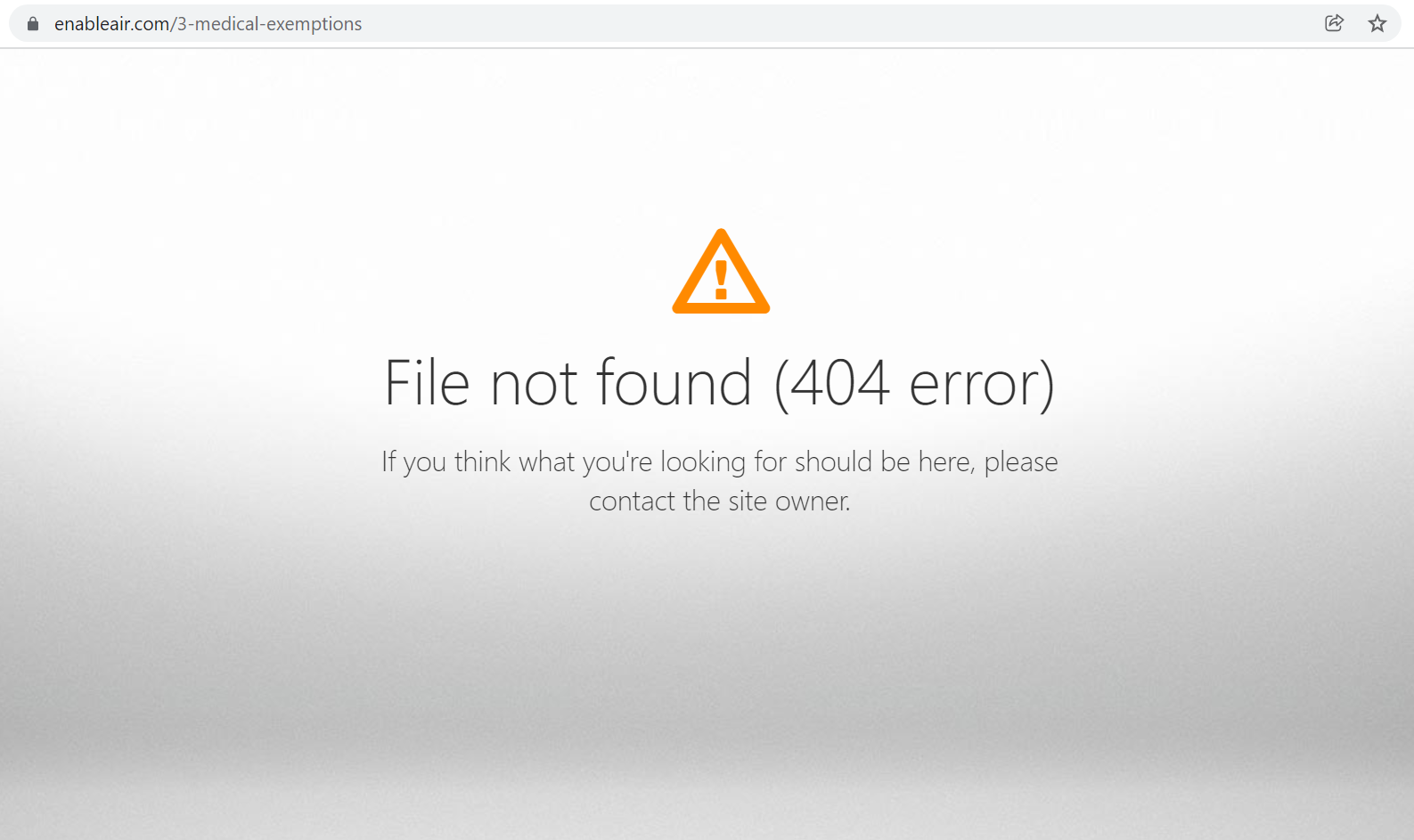 Enable Air website down