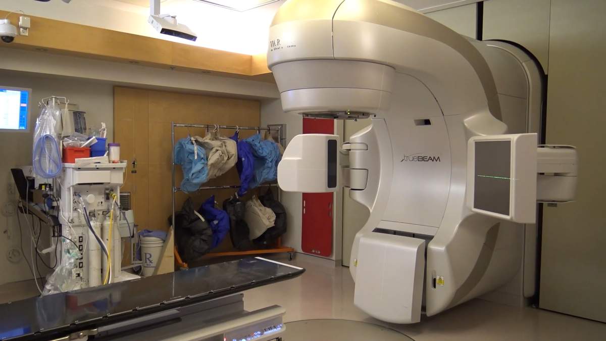 A TrueBeam radiotherapy treatment machine at Lawson Health Research Institute in London, Ont.