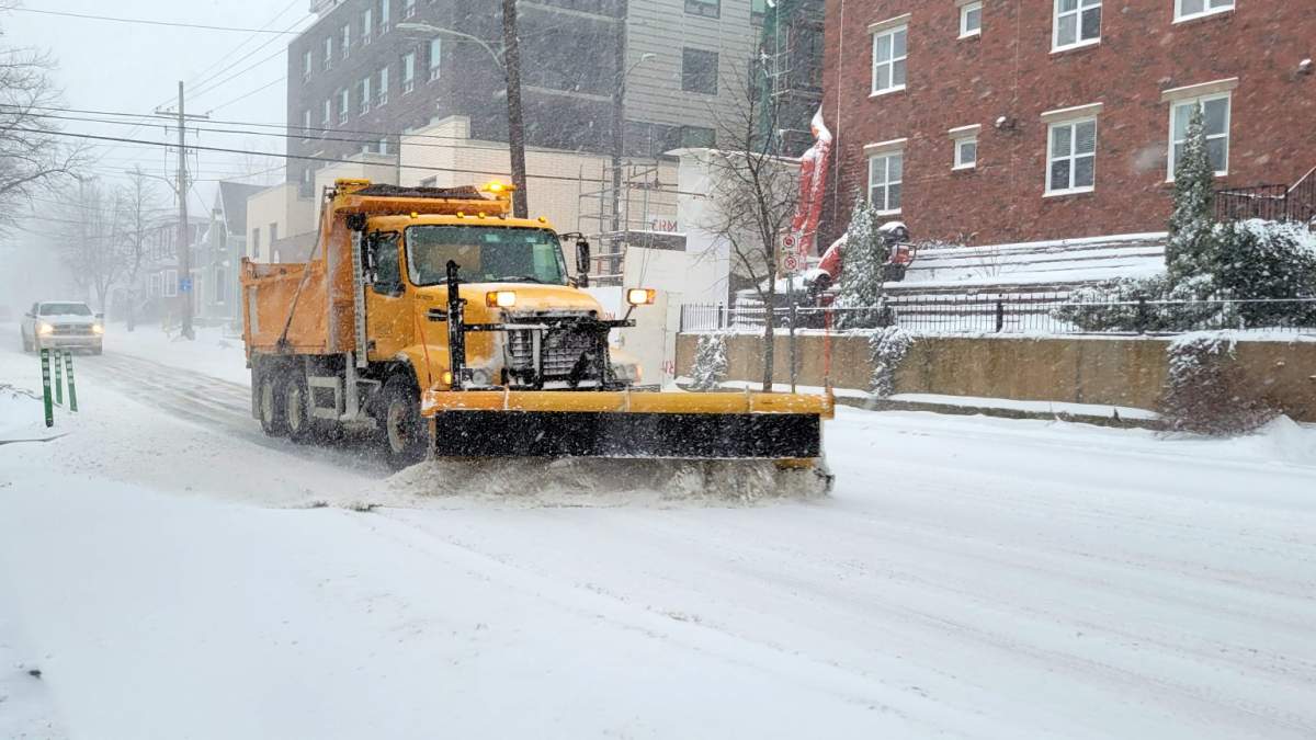 Snowy conditions in GTHA.