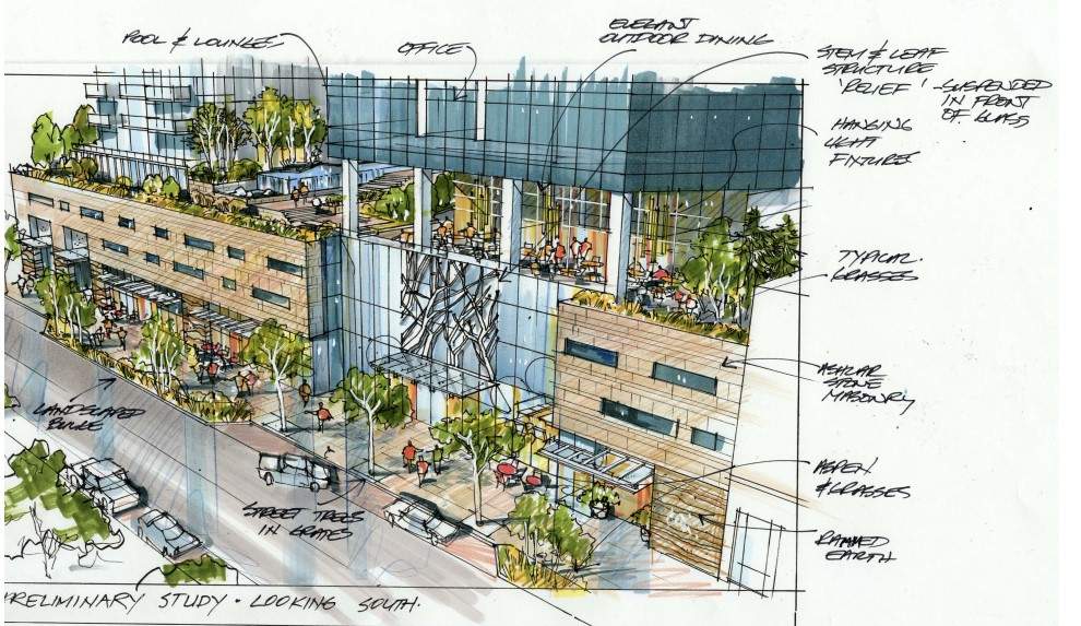 This is one of the renderings of the two towers that will be built alongside UBC O’s vertical campus.