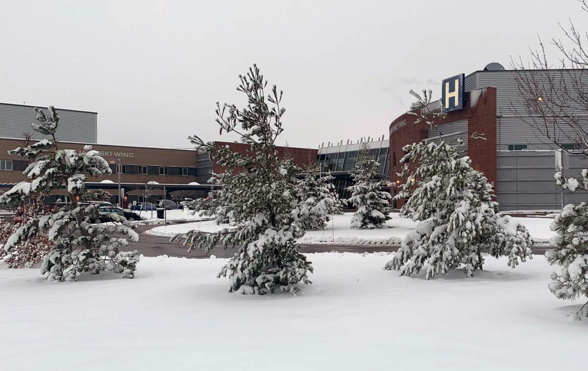 A photo of Woodstock General Hospital posted to Facebook in November 2020.
