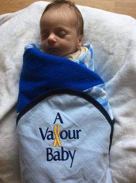 A Valour Baby born while his parents were staying at Valour Place