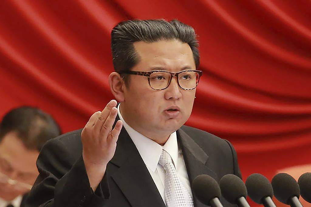 FILE - In this photo taken during Dec. 27 - Dec. 31, 2021 and provided on Jan. 1, 2022 by the North Korean government, North Korean leader Kim Jong Un attends a meeting of the Central Committee of the ruling Workers' Party in Pyongyang, North Korea. North Korea fires projectile into sea in the fourth launch this month, South Korea says on Monday, Jan. 17, 2022. Independent journalists were not given access to cover the event depicted in this image distributed by the North Korean government. The content of this image is as provided and cannot be independently verified. (Korean Central News Agency/Korea News Service via AP).