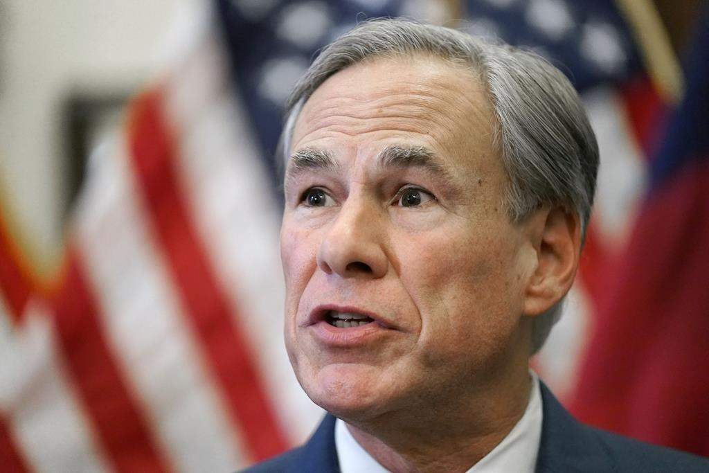 FILE - Texas Gov. Greg Abbott speaks at a news conference in Austin, Texas on June 8, 2021. Abbott, has ordered the state's child welfare agency to investigate reports of gender-confirming care for kids as "child abuse" in a directive that opponents say is a first by any governor over GOP efforts to restrict transgender rights. (AP Photo/Eric Gay, File).