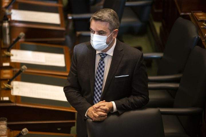 Paul Calandra attends Question Period at the Queens Park Legislature, in Toronto on Monday, November 29, 2021.