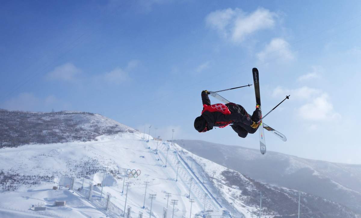 Canada’s Noah Bowman competes in the freestyle men’s ski halfpipe finals during the Beijing Winter Olympic Games, in Zhangjiakou, China, Saturday, Feb. 19, 2022. THE CANADIAN PRESS/Sean Kilpatrick
