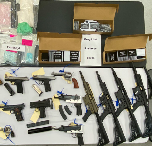 Coquitlam RCMP seized 12 semi-automatic carbines, 11 handguns, magazines, and ammunition through a multi-jurisdictional investigation that began in September 2020.