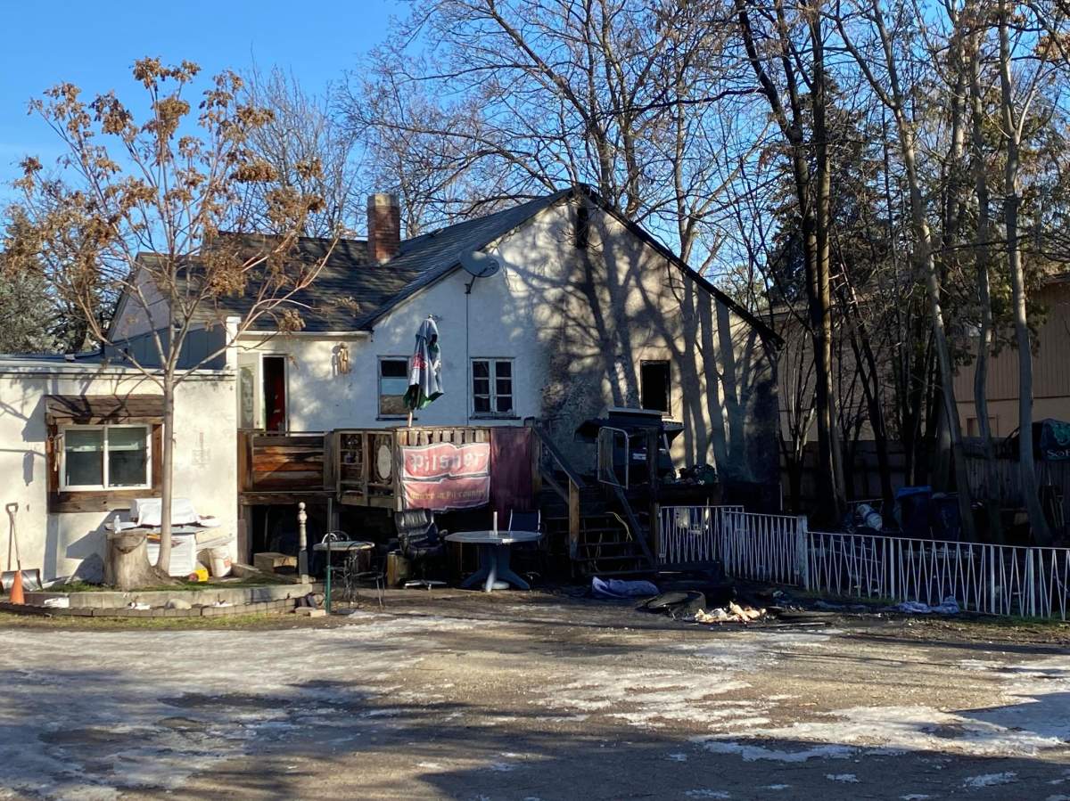 Smoke damage to a home on Harvey Avenue in Kelowna B.C. after an early morning fire.