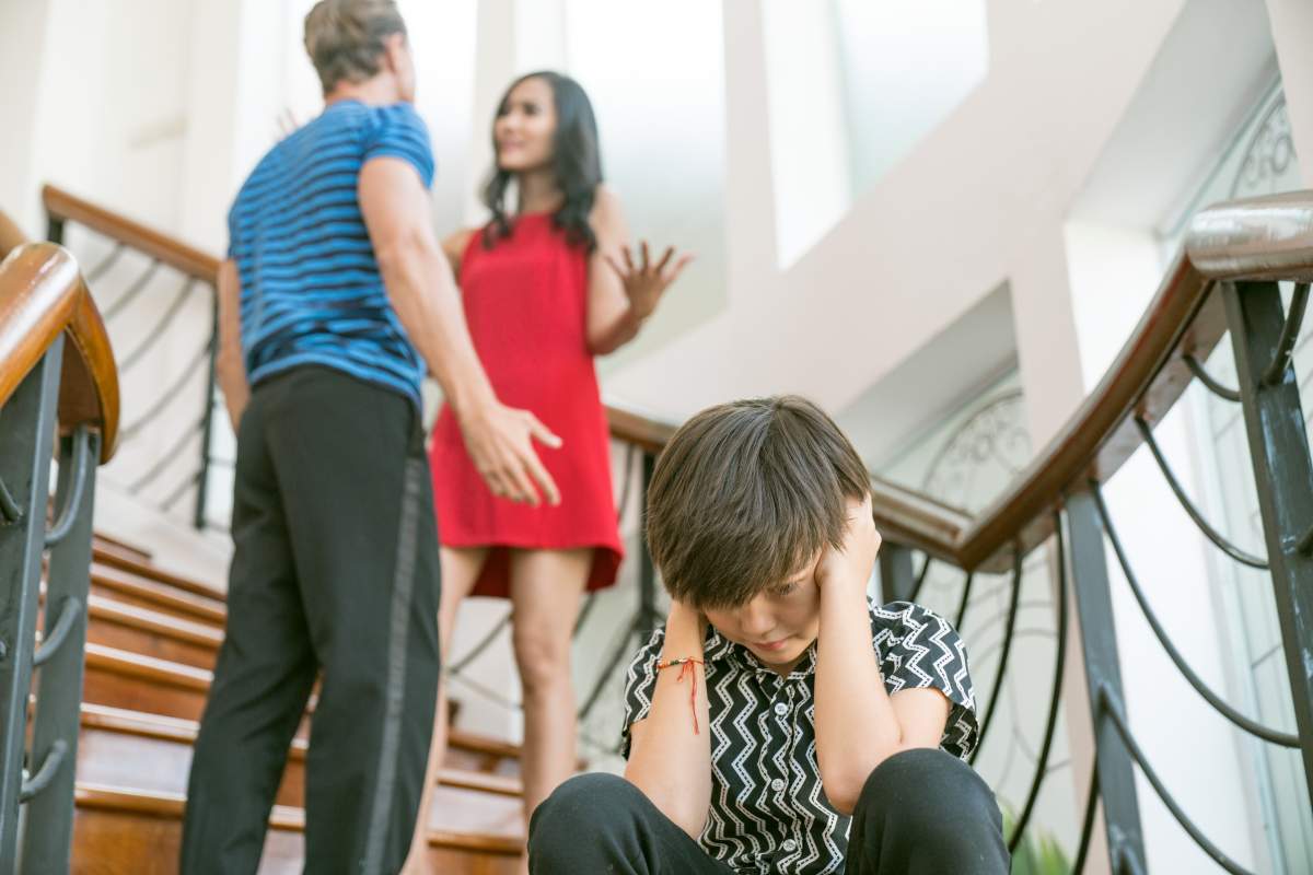 Children with arguing parents