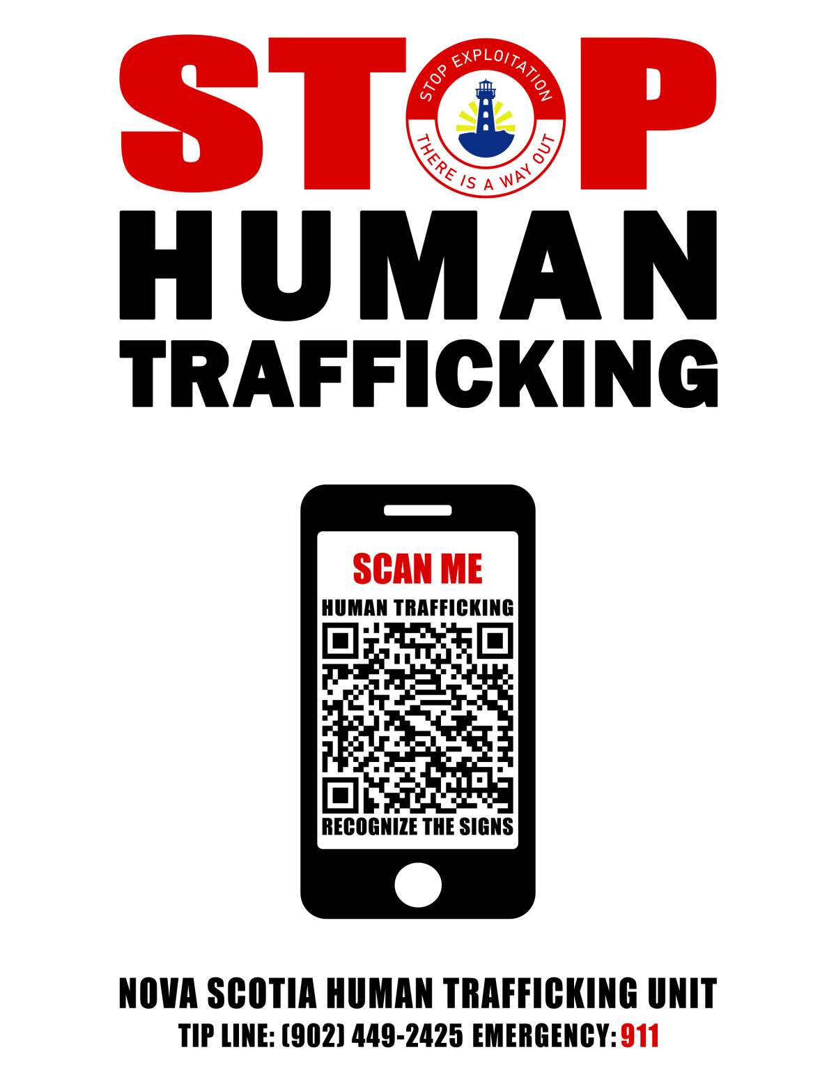 The QR code will be available on posters and stickers.