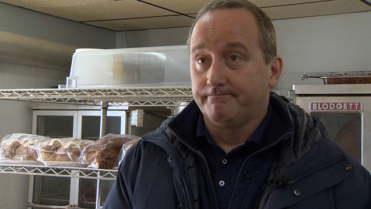 Stuart Howe, owner of Village Square Bake Shop, located in Grand Bay-Westfield, N.B., is struggling to keep his business in the community as his rent is set to triple.