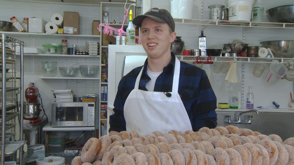 Jeremy Rodden says he thinks he’s made more than 150,000 donuts in the past year and a half.