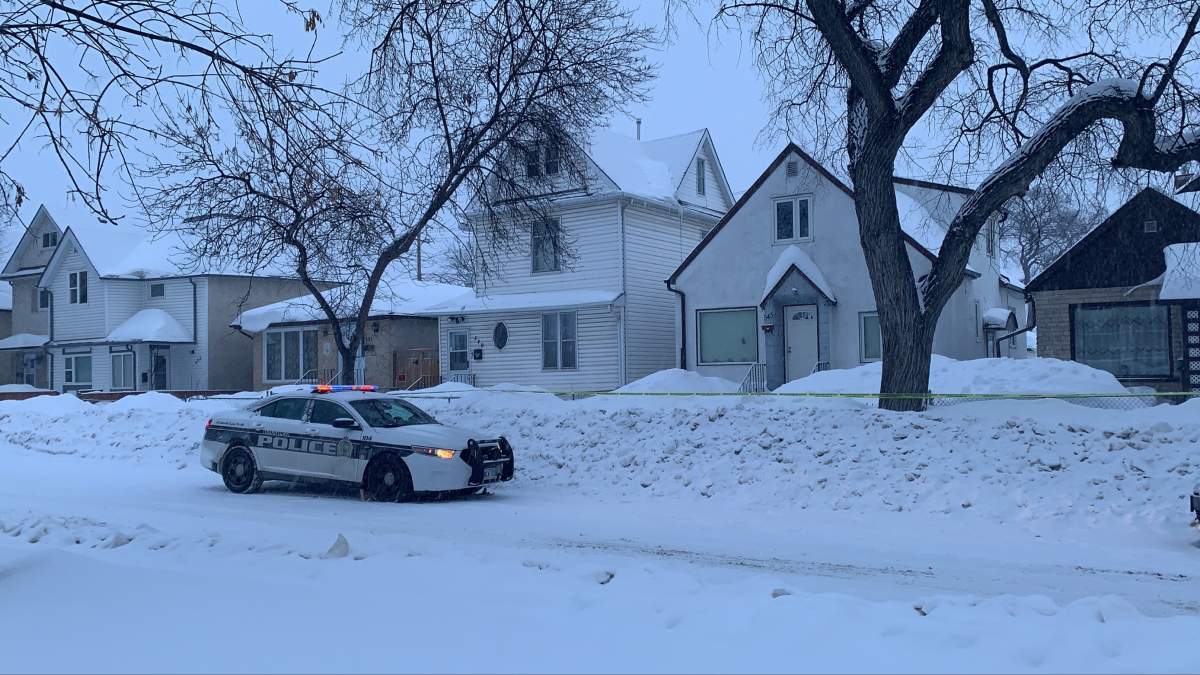 Police car at the scene of an assault