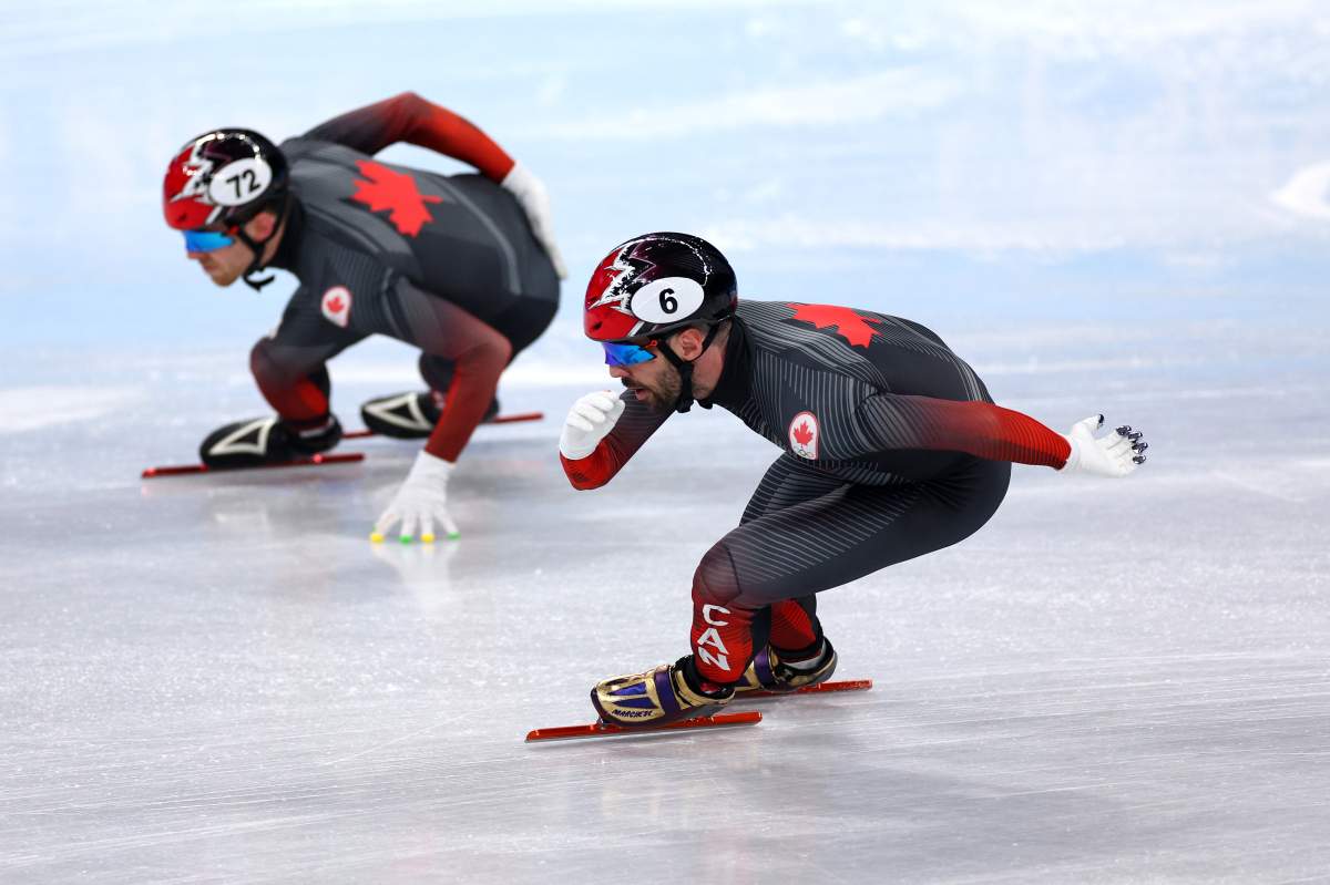 Charles Hamelin and Pascal Dion