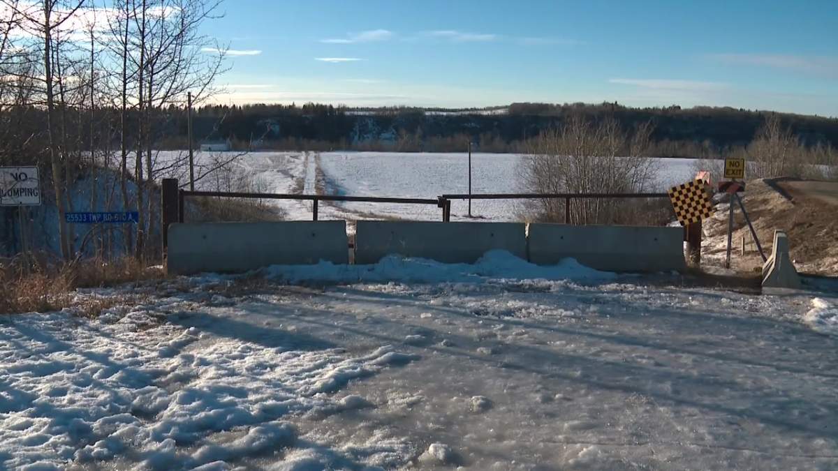 A man was found dead on the side of Township Road 510A, which leads down to the Rabbit Hill Snow Resort, on Thursday, February 10, 2022.