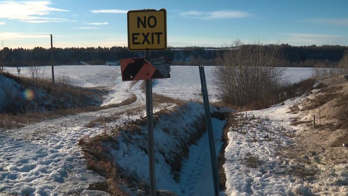 A man was found dead on the side of Township Road 510A, which leads down to the Rabbit Hill Snow Resort, on Thursday, February 10, 2022.