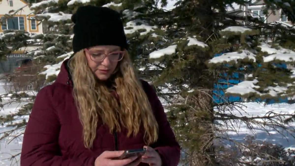 Blaire Wortley in Calgary, Alta. on Feb. 23, 2022