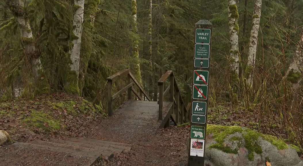 North Vancouver RCMP are issuing a safety warning after a woman was allegedly sexually assaulted in Lynn Canyon Park on Feb. 13, 2022.