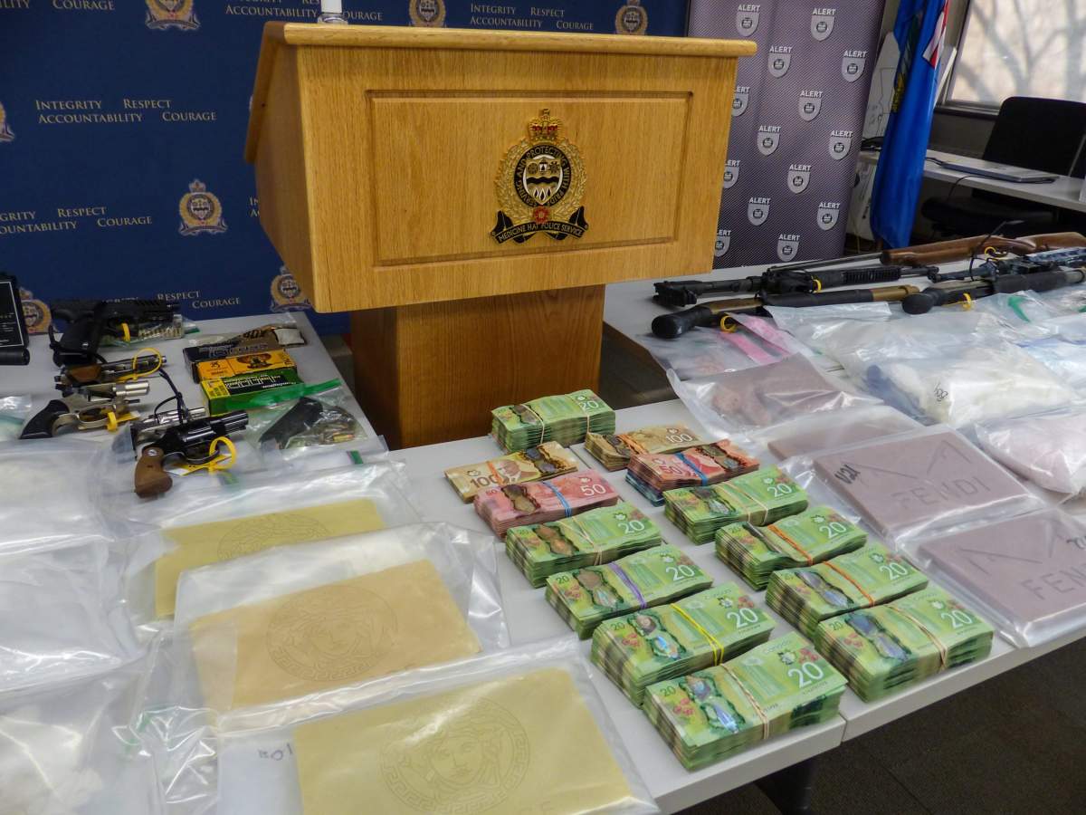 An 18-month investigation by the Alberta Law Enforcement Response Teams and the RCMP that started in Medicine Hat, Alta., resulted in police seizing more than $1.6 million in fentanyl, methamphetamine and cocaine.