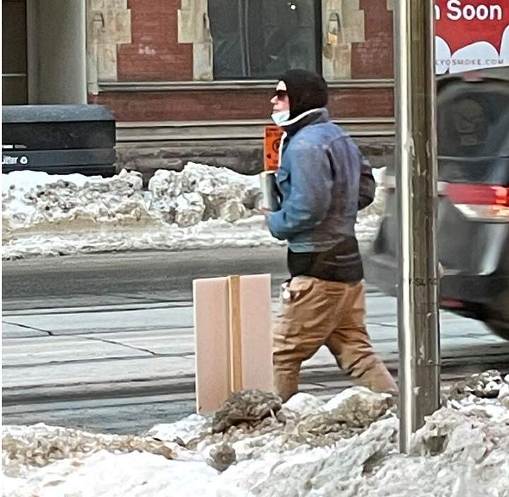 Photo of the suspect wanted in what police are calling a hate-motivated assault on Jan. 23, 2022.