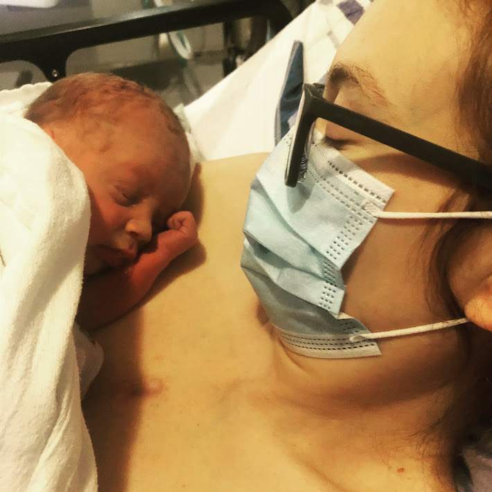 Shina Biblow delivered a healthy baby Merritt on Jan. 24, 2022 at St. Paul's Hospital in Vancouver.