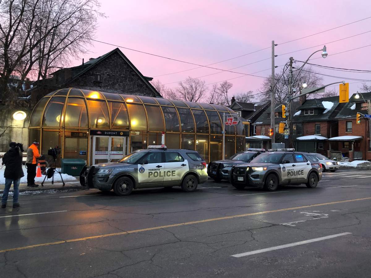 Police at Dupont station.