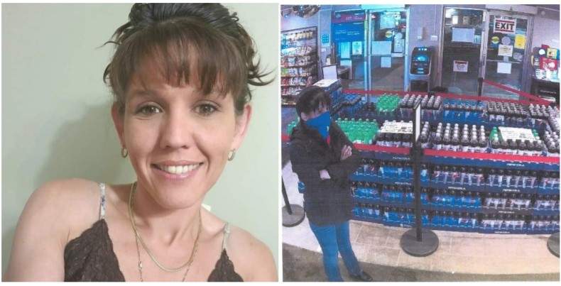 Erin Brooks was last seen inside the St. Mary’s First Nation Smoke Shop, as seen in this security footage from the store.