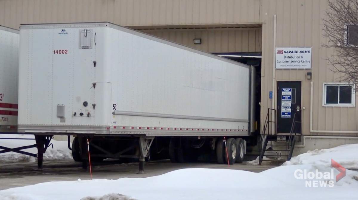 A trailer carrying firearms was returned to Peterborough after being stolen on the weekend and located in the Peel Region.