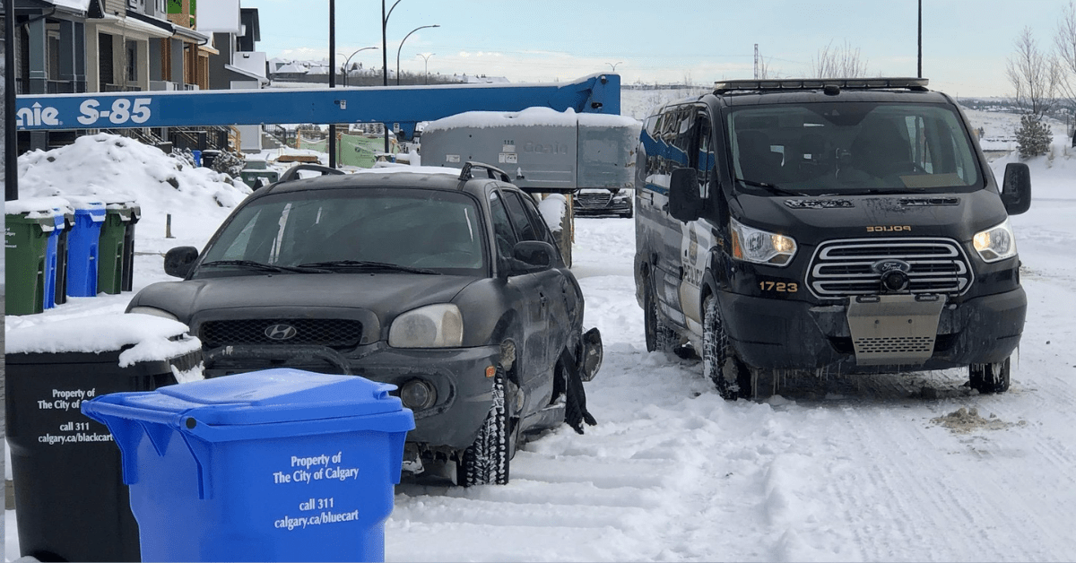 Calgary police investigating a road rage incident on Feb. 16, 2022.