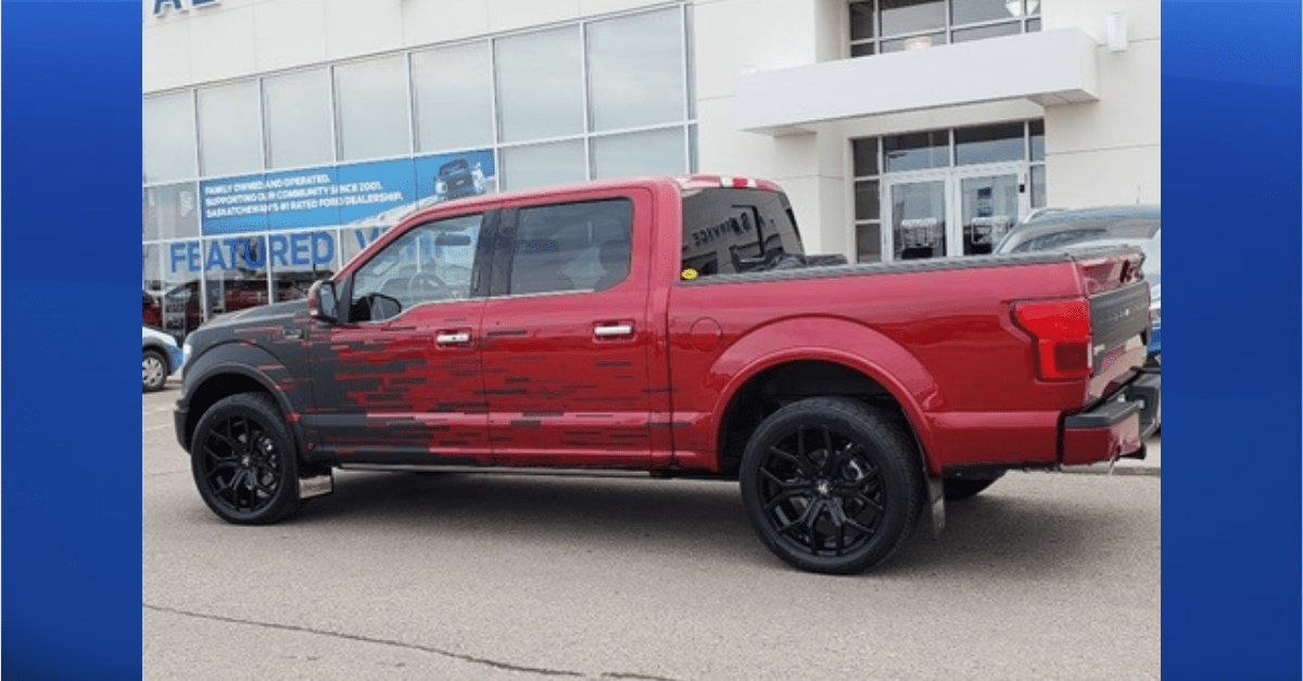 A Ford F150 truck.