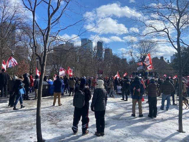 Protesters gather near Ontario legislature as anti-mandate protests continue - image