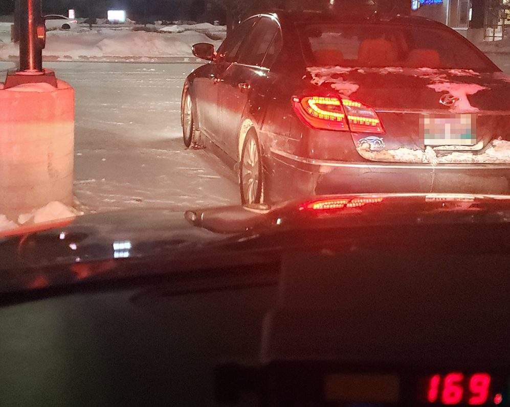 The driver was clocked at 169 km/h in a 100 zone.