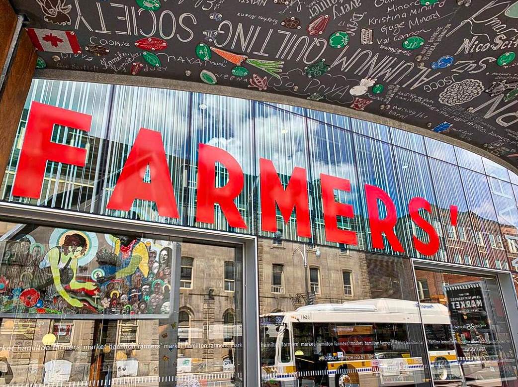 Police say hate crime graffiti was found on front entrance of market