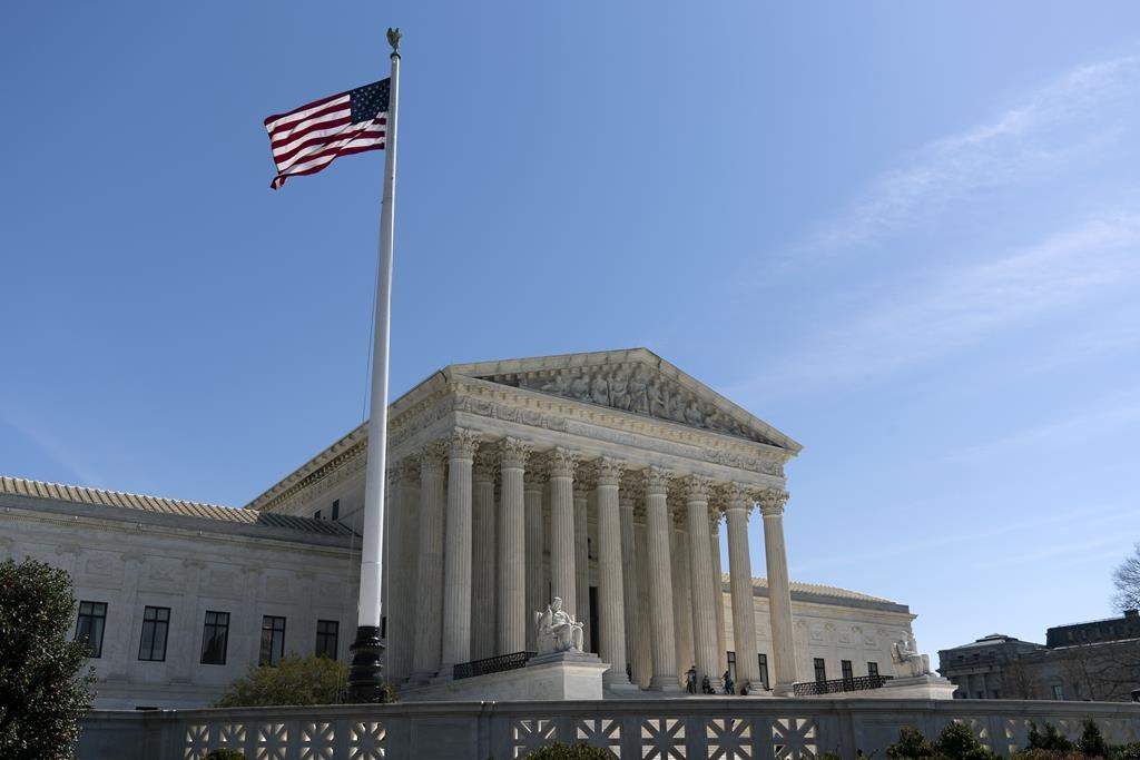 The U.S. Supreme Court is seen, Friday, March 18, 2022 in Washington.