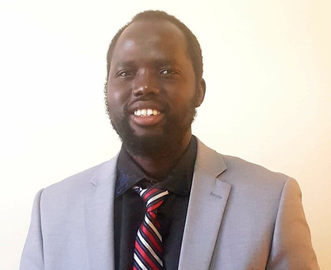 Alfred Maluach, a former refugee, mentor and advocate.