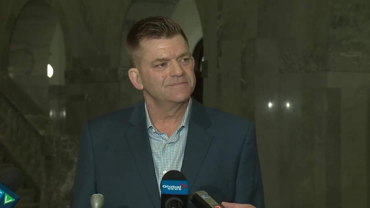 Brian Jean at the Alberta legislature on Thursday, March 17, 2022.