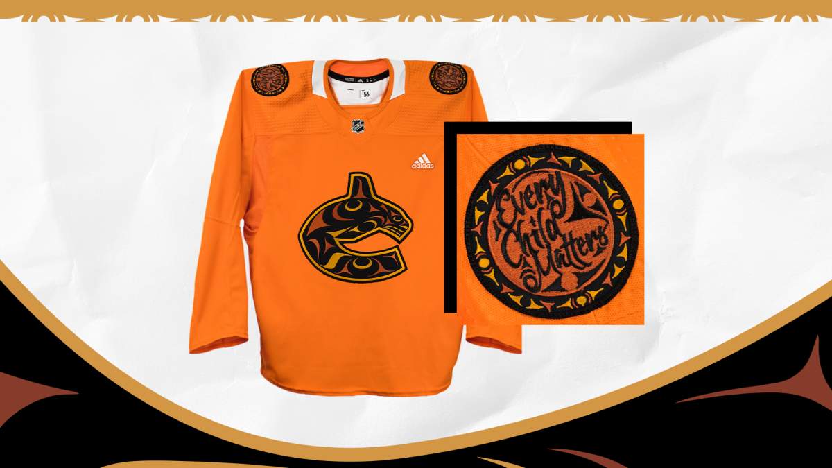 The Vancouver Canucks will wear these special warm-up jerseys on ice ahead of their matchup with the St. Louis Blues on Wednesday. 