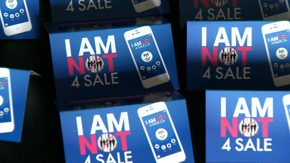 Through the EGADZ I Am Not 4 Sale app, users can discreetly and anonymously have immediate emergency services sent to their location.