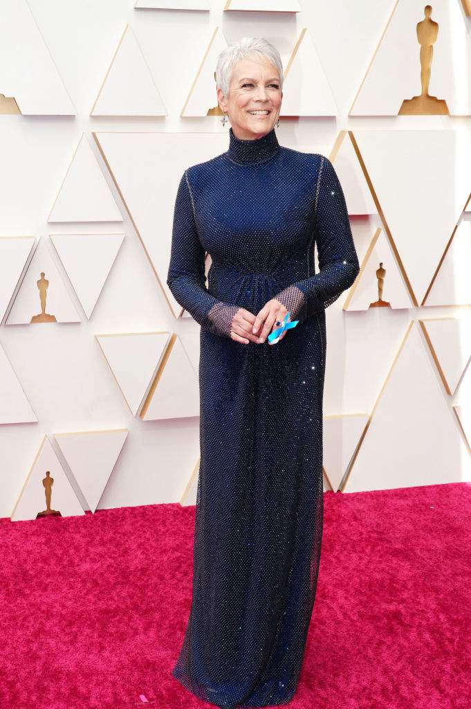 Jamie Lee Curtis attends the 94th Annual Academy Awards at Hollywood and Highland on March 27, 2022 in Hollywood, California.
