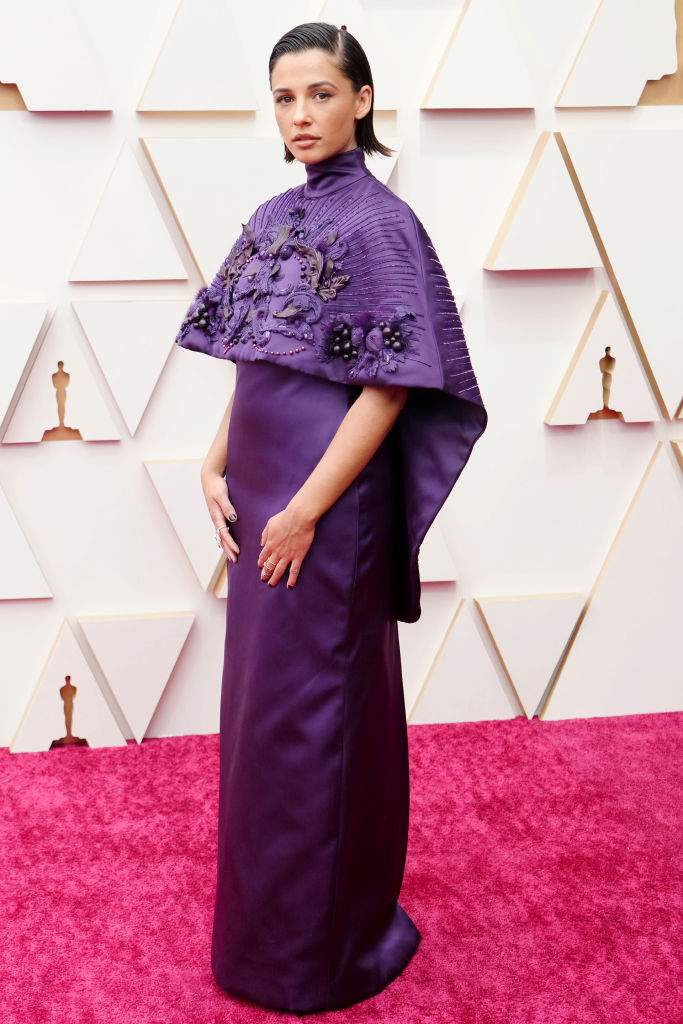 Naomi Scott attends the 94th Annual Academy Awards at Hollywood and Highland on March 27, 2022 in Hollywood, California.