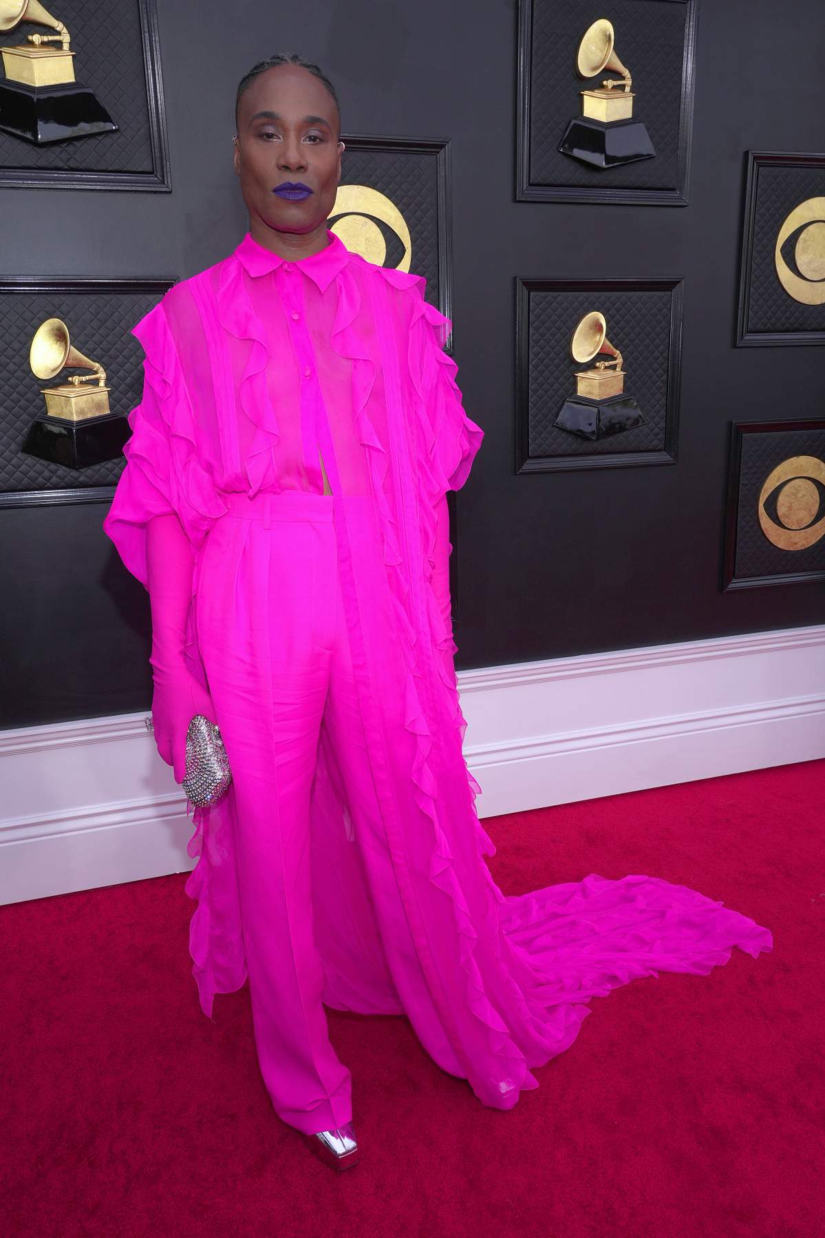 Billy Porter attends the 64th Annual GRAMMY Awards at MGM Grand Garden Arena on April 03, 2022 in Las Vegas, Nevada. (Photo by Kevin Mazur/Getty Images for The Recording Academy)