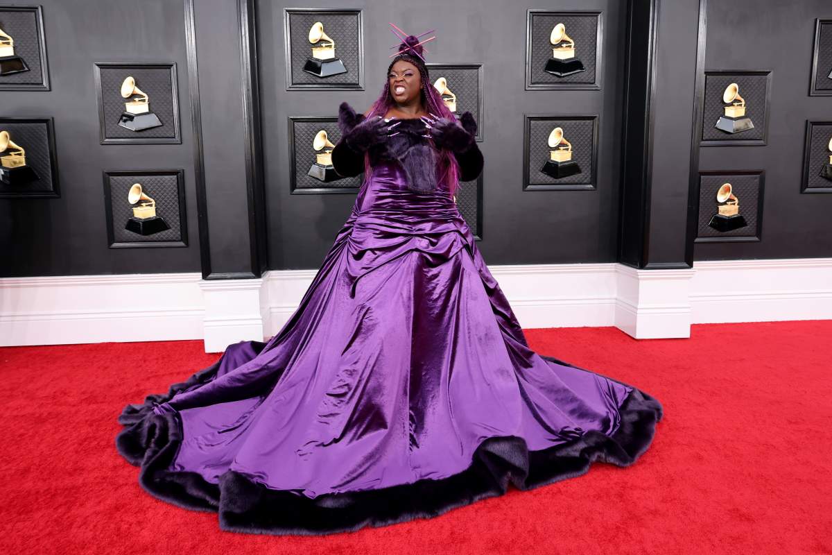 Yola attends the 64th Annual GRAMMY Awards at MGM Grand Garden Arena on April 03, 2022 in Las Vegas, Nevada.